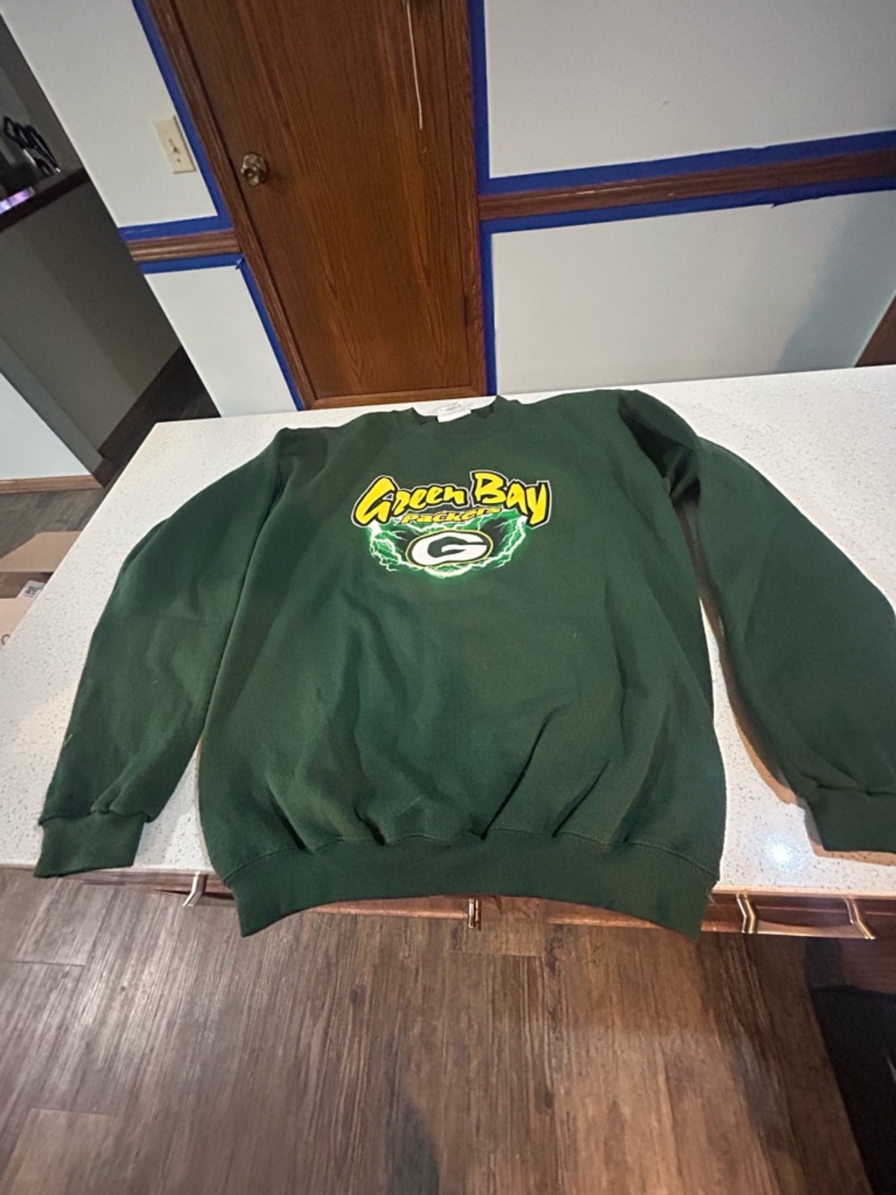Retro Green Bay Packers crewneck sweatshirt large logo